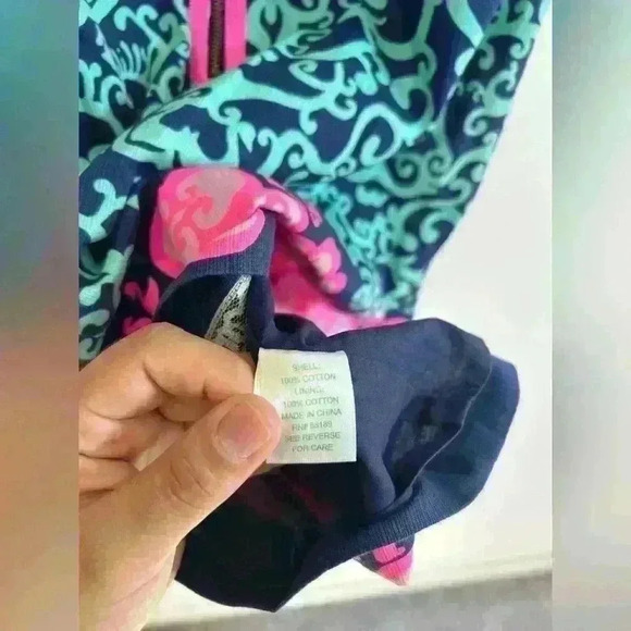 Lilly Pulitzer Delia Fountain Hopping Pink Blue Shift Dress - Picture 8 of 9